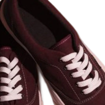 Sneakers cut from a 480 px photo, enlarged with a plain resize
